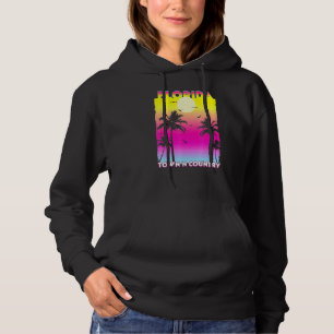 Stadt N Land Florida Fl Sommer Vintag Sonnenunterg Hoodie