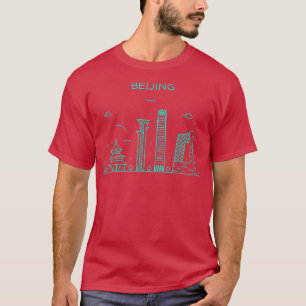 Stadt Nacht Peking  T-Shirt