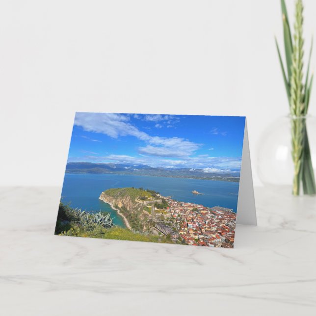 Stadt Nafplion Griechenland Karte (Vorderseite)
