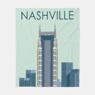 Stadt Nashville Fleecedecke