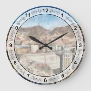 Stadt - Nevada - Hoover Dam Große Wanduhr