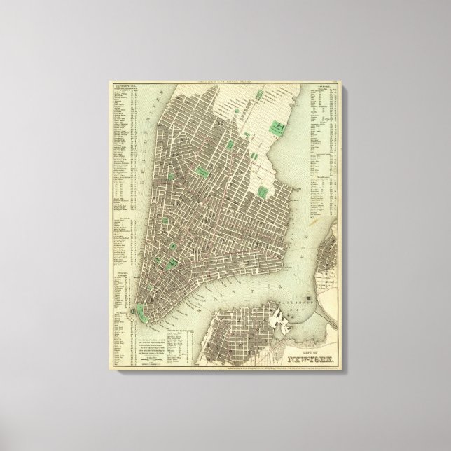 Stadt New York 2 Leinwanddruck (Vorderseite)