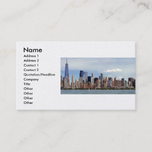 Stadt - New York - Die New Yorker Skyline von 2019 Visitenkarte