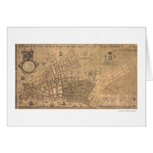 Stadt- New Yorkkarte 1755
