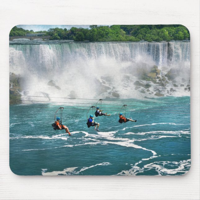 Stadt - Niagara NY - Über der Niagara Mousepad (Vorne)