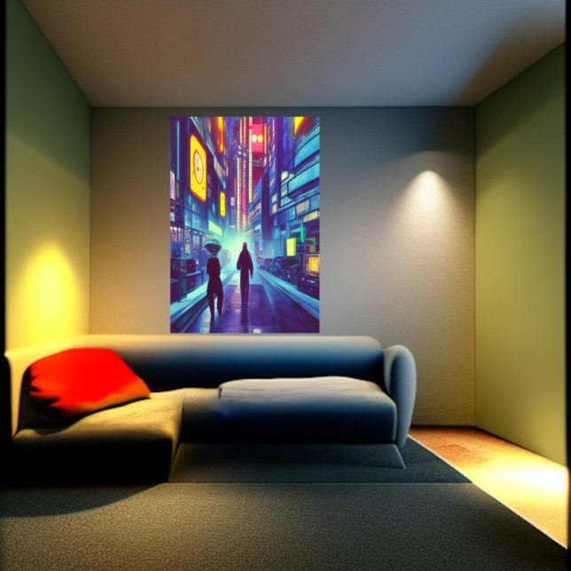 Stadt Nova Lux | AI Art Poster (Von Creator hochgeladen)