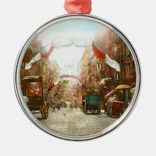 Stadt - NY - Das Fest von San Genero 1908 Ornament Aus Metall