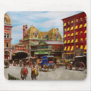 Stadt - NY - Der Grand Central Bahnhof 1890 Mousepad