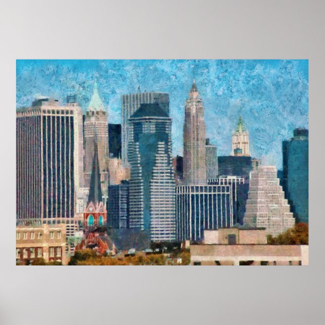 Stadt - NY - Eine Touch der Stadt Poster (Vorne)