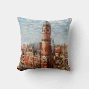 Stadt - NY - Jefferson Market Court House 1905 Kissen