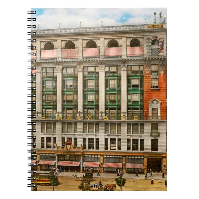 Stadt - NY - Modeschmuck 1905 Notizblock (Vorderseite)