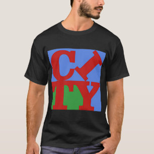 Stadt NYC Moderne Kunst T-Shirt