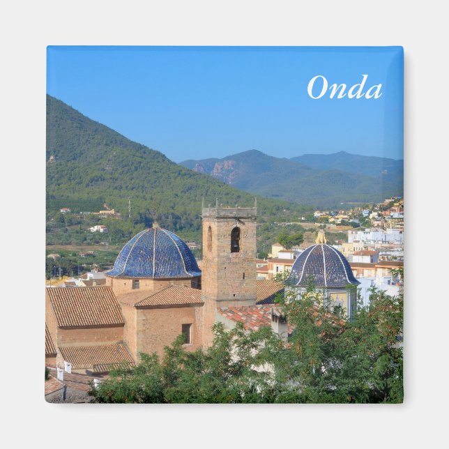 Stadt Onda in Spanien Magnet (Vorne)