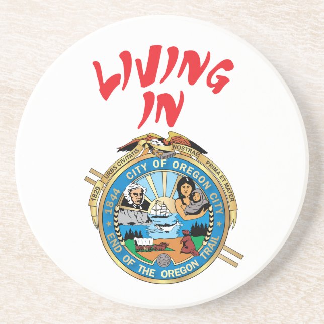 Stadt Oregon Getränkeuntersetzer (Vorne)