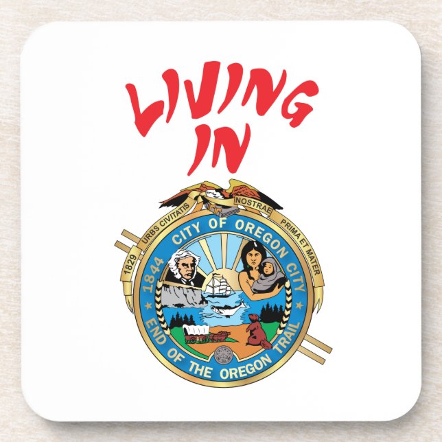 Stadt Oregon Getränkeuntersetzer (Vorderseite)