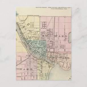 Stadt Oshkosh, Landkreis der Winnebago Co Postkarte