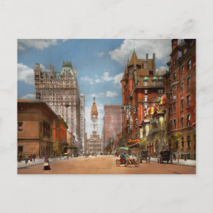 Stadt - PA Philadelphia - Broad Street 1905 Postkarte