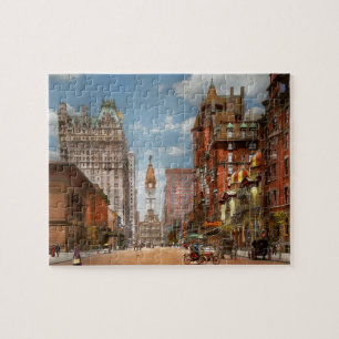 Stadt - PA Philadelphia - Broad Street 1905 Puzzle