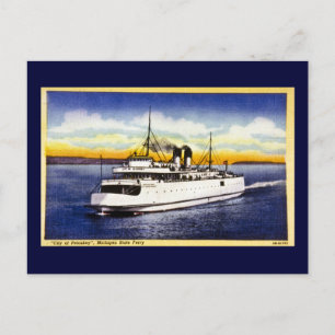 Stadt Petoskey, Michigan State Fähre Postkarte