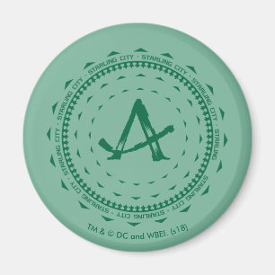 Stadt-Pfeil-Logo des Pfeil-  Starling Magnet