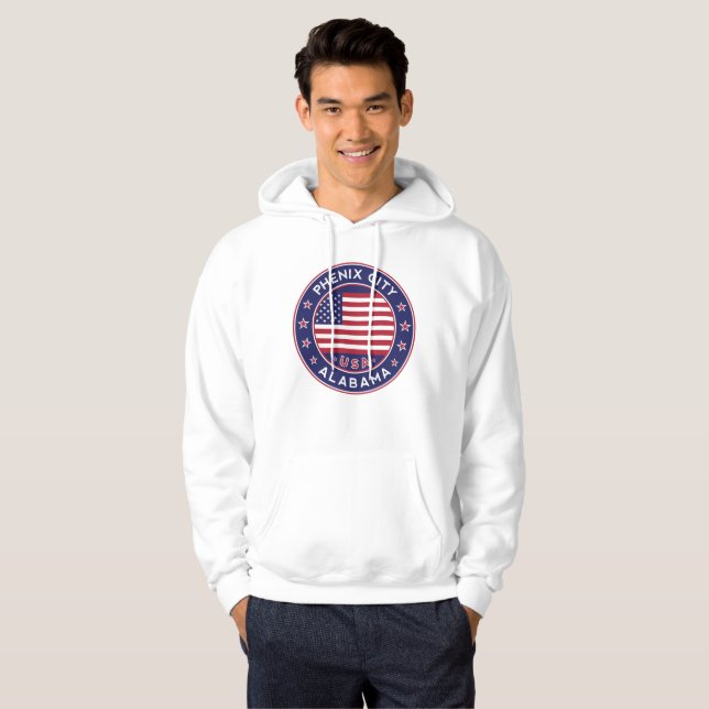 Stadt Phenix, Alabama Hoodie (Vorne ganz)