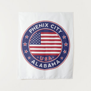 Stadt Phenix, Alabama Wandteppich