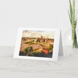 Stadt Pittsburgh Grußkarte Feiertagskarte