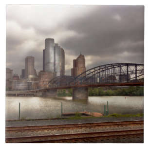 Stadt - Pittsburgh, PA - Smithfield Bridge Fliese