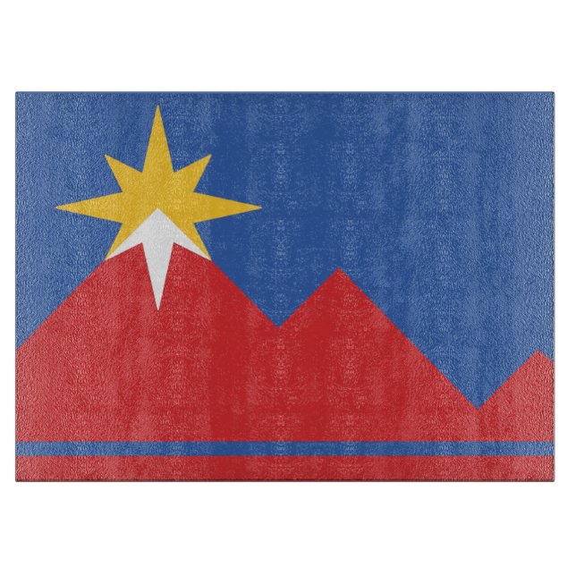 Stadt Pocatello Idaho Flag Food Cutting Board Schneidebrett (Vorderseite)
