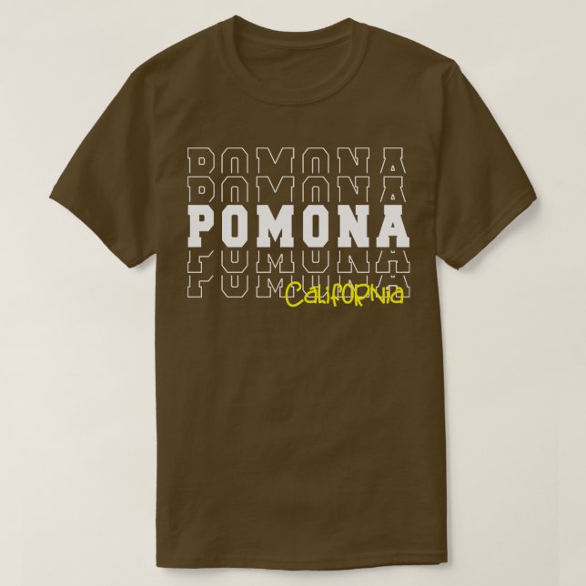Stadt Pomona Kalifornien Pomona CA T-Shirt (Design vorne)
