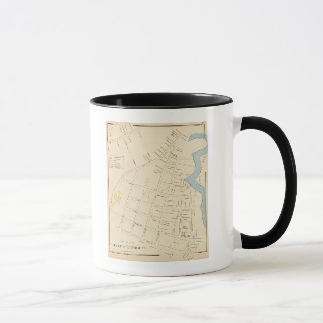 Stadt Portsmouth 2 Tasse (Rechts)