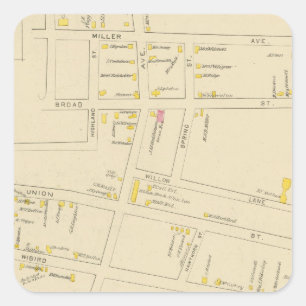 Stadt Portsmouth Quadratischer Aufkleber