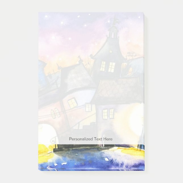 Stadt Post-it Klebezettel (Vorderseite)