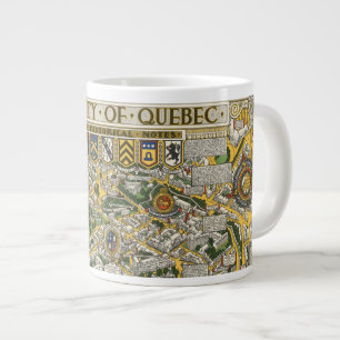 Stadt Quebec Karte Jumbo-Tasse
