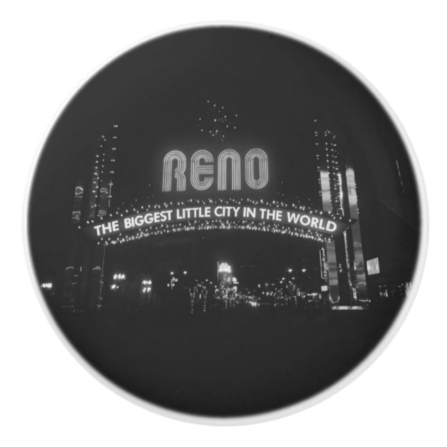 Stadt Reno Keramikknauf (Vorderseite)