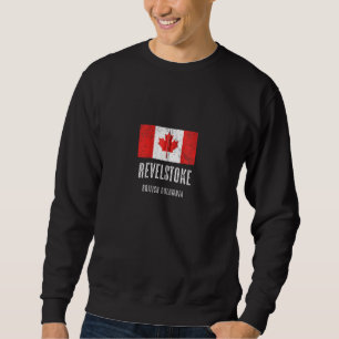 Stadt Revelstoke Kanada kanadische Flagge Merch Zi Sweatshirt