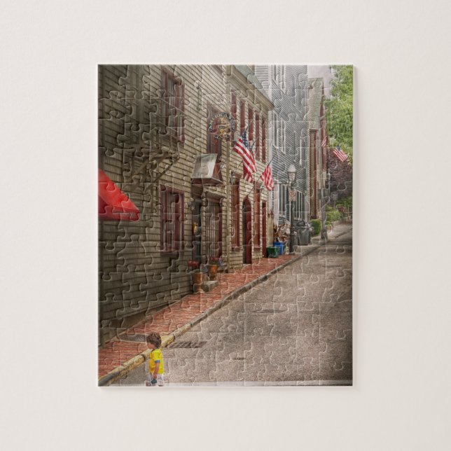 Stadt - Rhode Island - Newport - Reise Puzzle (Vertikal)