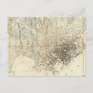 Stadt San Francisco und ihre Nähe, Kalifornien Postkarte