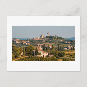 Stadt San Gimignano, Toskana, Italien Postkarte