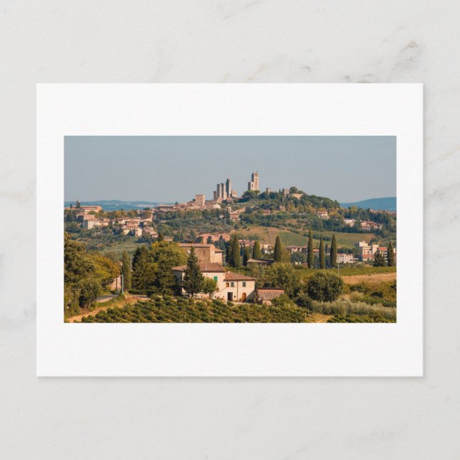 Stadt San Gimignano, Toskana, Italien Postkarte (Vorderseite)