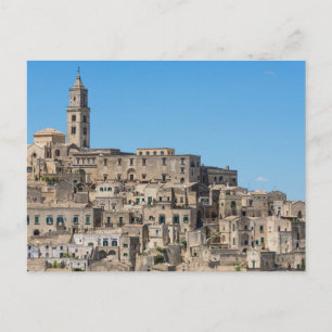 Stadt Sassi di Matera in Italien Postkarte