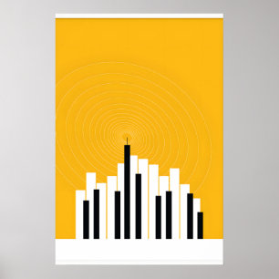 Stadt Schlüssel Originaldruckdesign - Nur Druck 1 Poster
