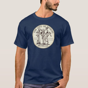 Stadt Siegel Detroit T-Shirt