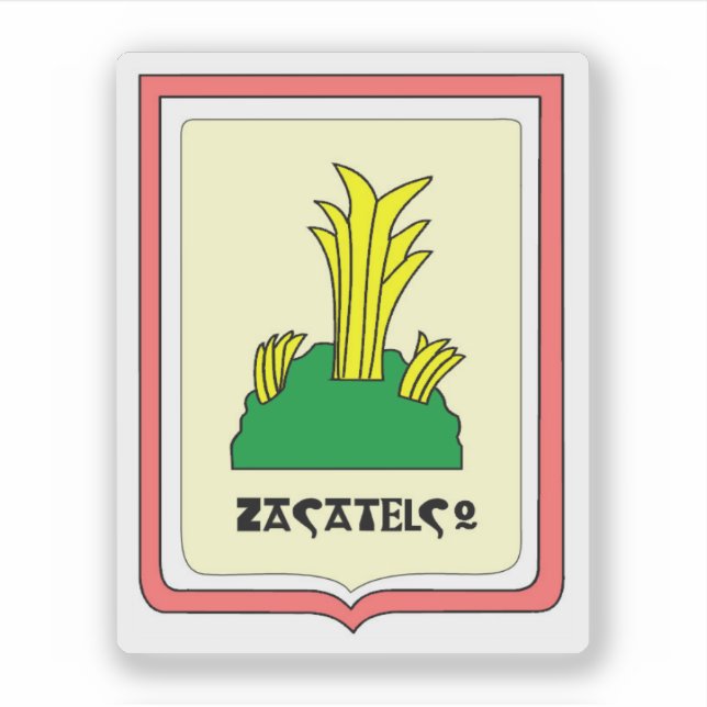 Stadt Siegel Zacatelco, Mexiko Aufkleber (Vorderseite)
