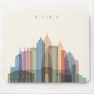 Stadt-Skyline Atlantas, Georgia Mousepad