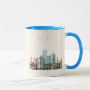 Stadt-Skyline Brüssels, Belgien   Tasse