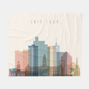 Stadt-Skyline Cape Towns, Afrika   Fleecedecke