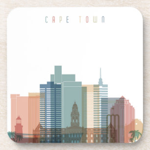 Stadt-Skyline Cape Towns, Afrika   Untersetzer