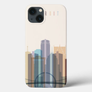Stadt-Skyline Detroits, Michigan Case-Mate iPhone Hülle