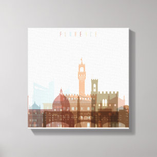 Stadt-Skyline Florenz, Italien   Leinwanddruck